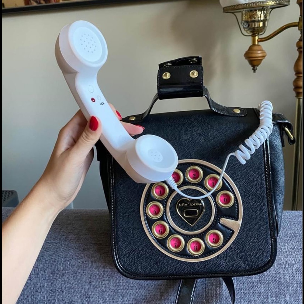 Betsey Johnson Kitsch Phone Purse- working phone!